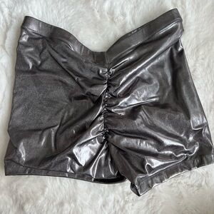 SKIMS metallic swim shorts